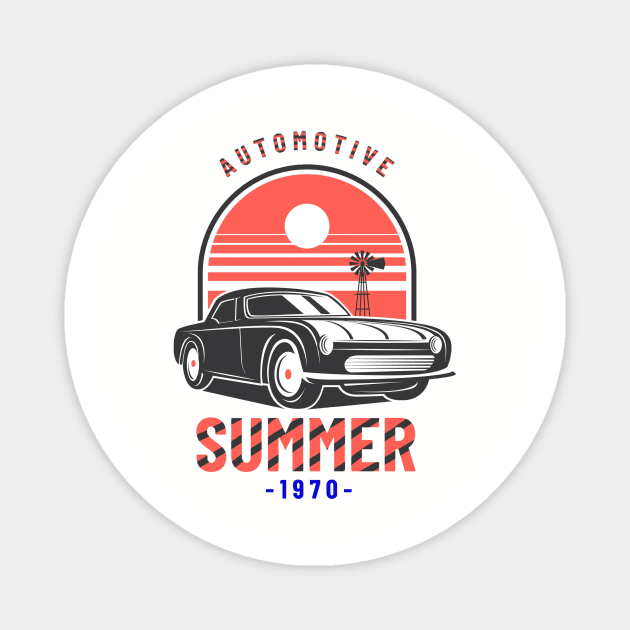 Automotive summer Magnet by ZoboShop